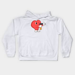 Heart Handyman Drill press Kids Hoodie